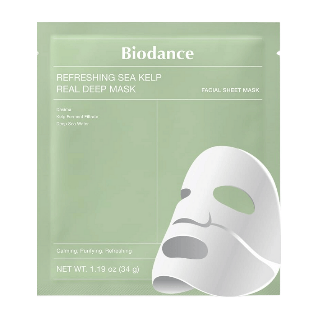 Успокаивающая гидрогелевая маска с водорослями Biodance Refreshing Sea Kelp Real Deep Mask - refreshing_sea_kelp_real_deep_mask_2.png